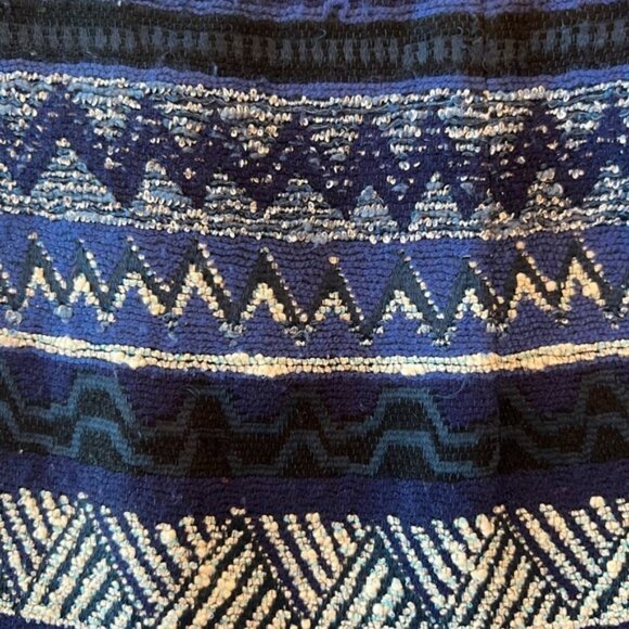 Zara Blue Pattern Mini Skirt - Picture 7 of 13